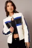 White Faux Leather Jacket Long Sleeves sold by Ally Fashion