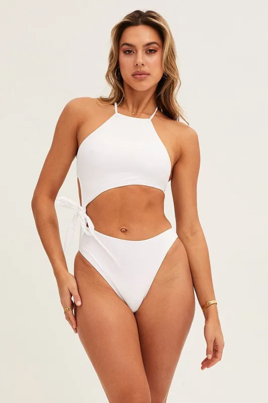 White Bikini Two Piece sold by Ally Fashion
