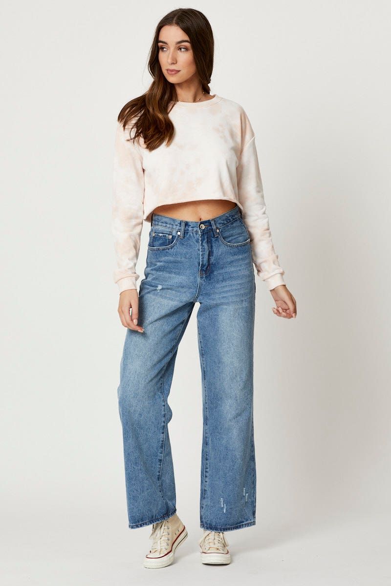 Multi Long Sleeve Tie Dye Sweat sold by Ally Fashion product image thumbnail 2