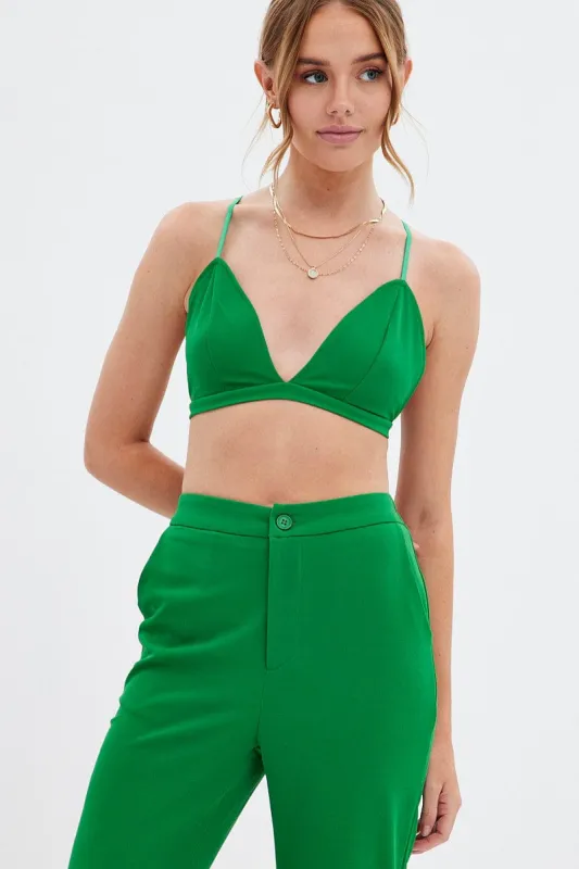 Green Crop Top Seamless sold by Ally Fashion