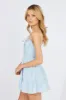 Blue Fit and Flare Dress Sleeveless Tiered sold by Ally Fashion