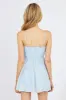 Blue Fit and Flare Dress Sleeveless Tiered sold by Ally Fashion