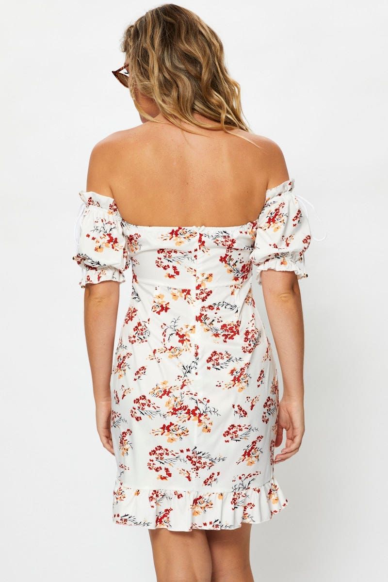 Print Lace Up Mini Dress sold by Ally Fashion product image thumbnail 3