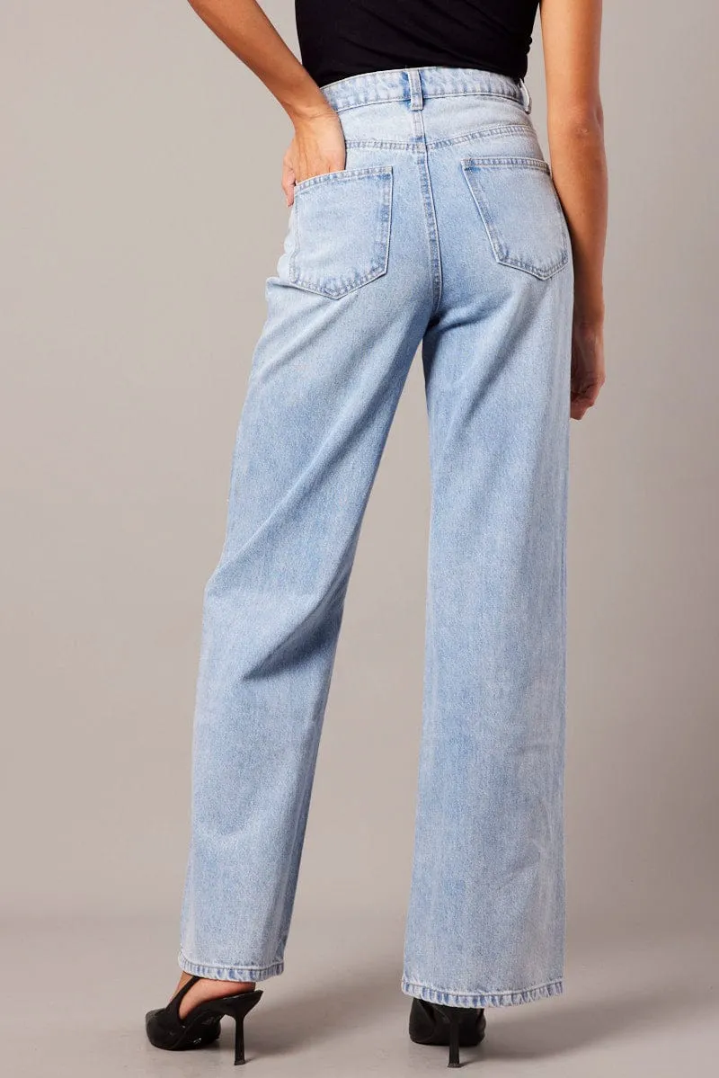 Denim Wide Leg Jean High Rise sold by Ally Fashion product image thumbnail 5