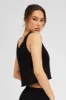 Black Crochet Knit Top Scoop Neck sold by Ally Fashion
