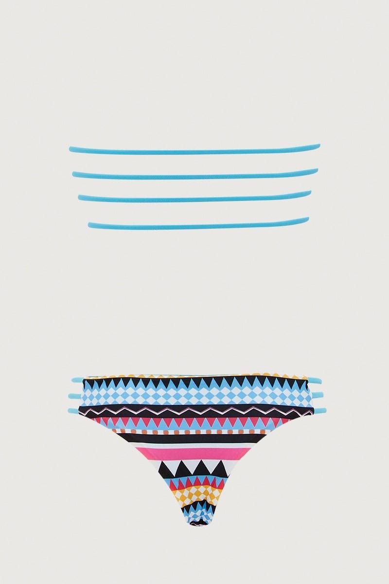 Print Ladder Detail Two Piece Bikini sold by Ally Fashion product image thumbnail 2