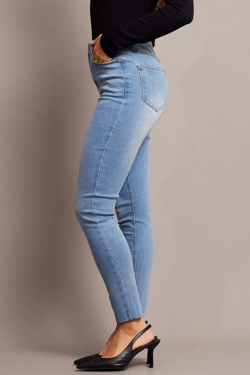 Denim Skinny Jean High Rise sold by Ally Fashion product image thumbnail 4