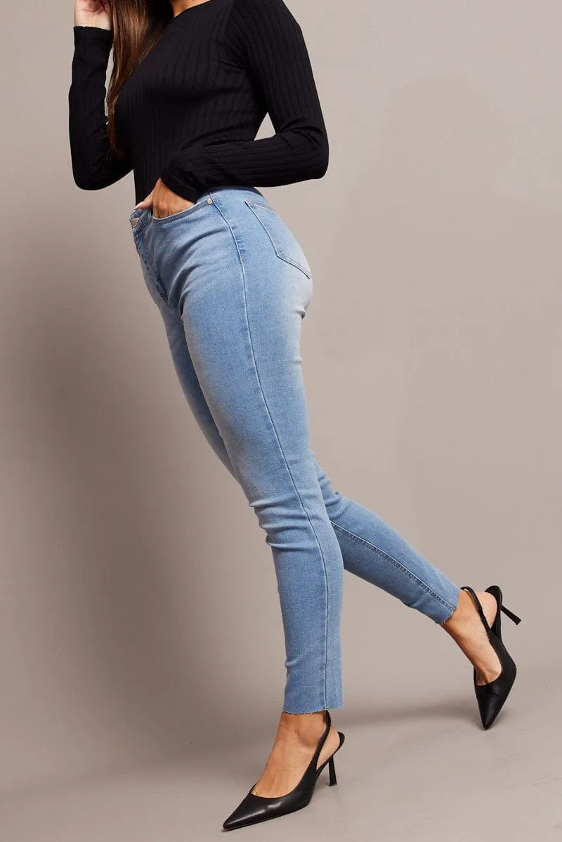 Denim Skinny Jean High Rise sold by Ally Fashion