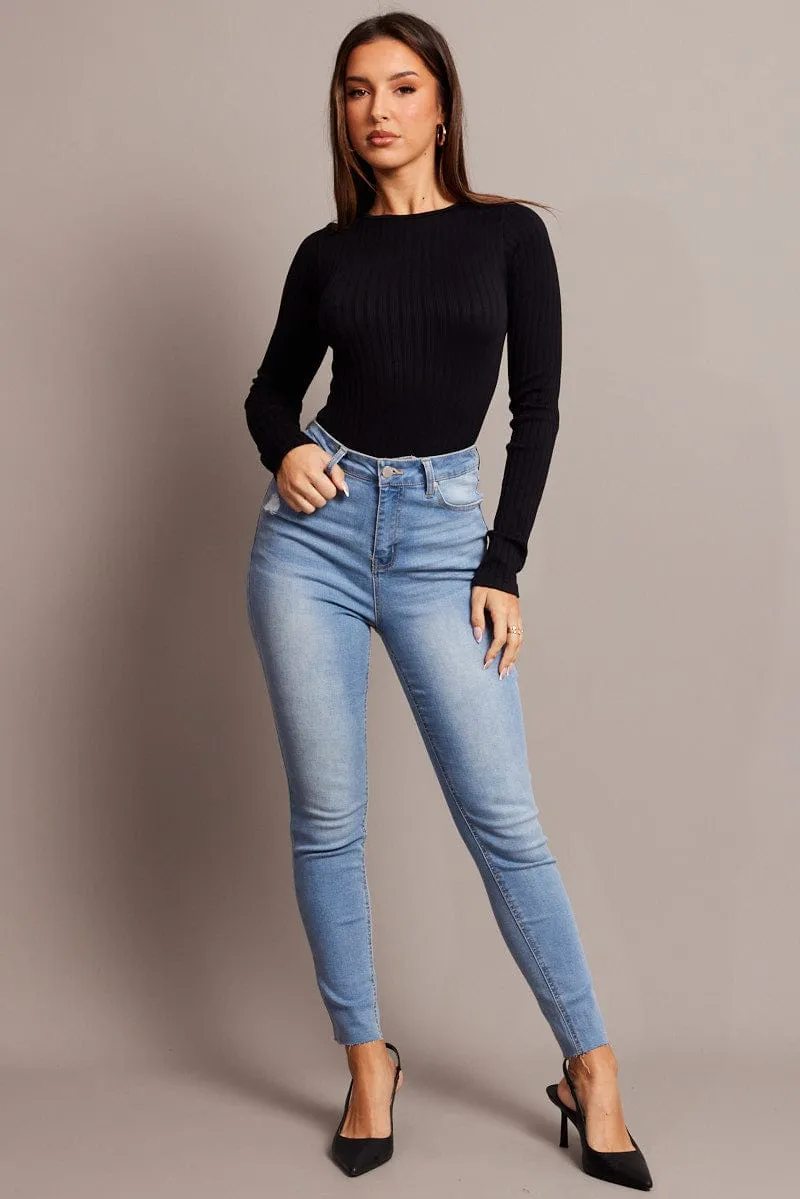 Denim Skinny Jean High Rise sold by Ally Fashion product image thumbnail 2