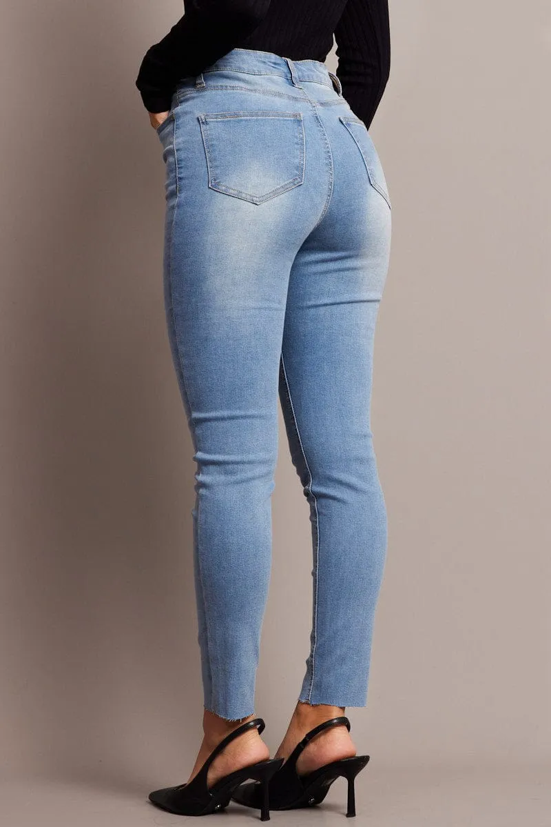 Denim Skinny Jean High Rise sold by Ally Fashion product image thumbnail 5