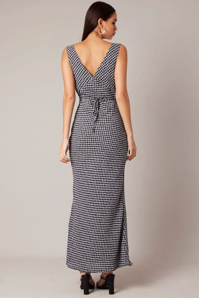 Black Geo Slip Dress Maxi sold by Ally Fashion product image thumbnail 5