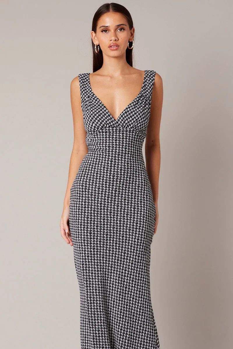 Black Geo Slip Dress Maxi sold by Ally Fashion product image thumbnail 2