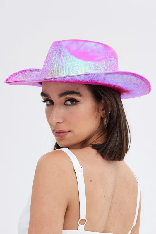 Pink Festival Cowboy Hat sold by Ally Fashion