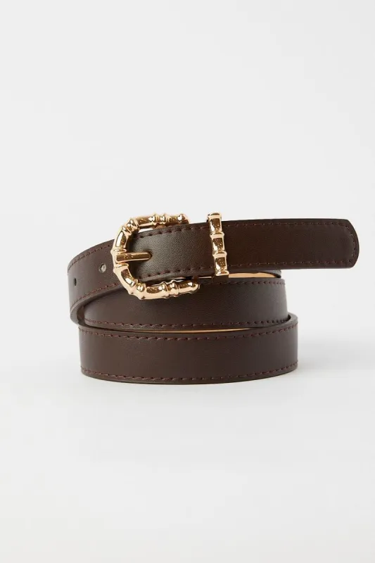 Brown Buckle Belt sold by Ally Fashion