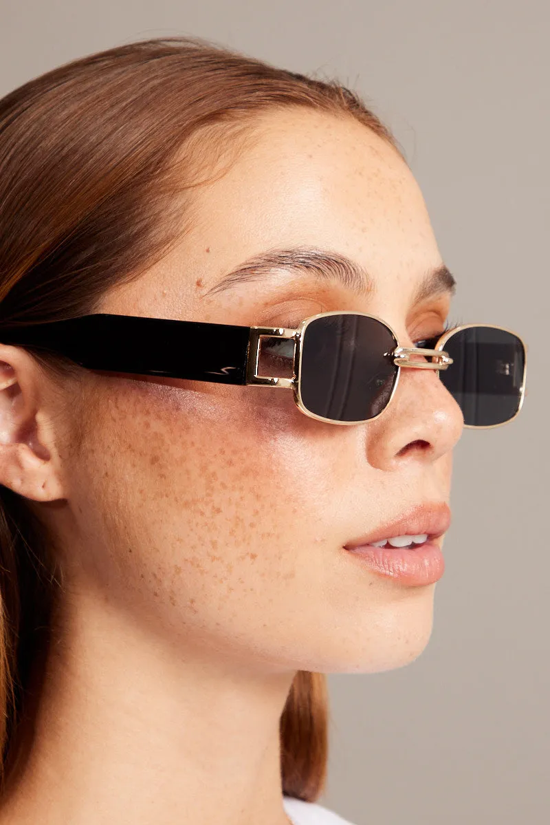 Black Rectangle Sunglasses sold by Ally Fashion