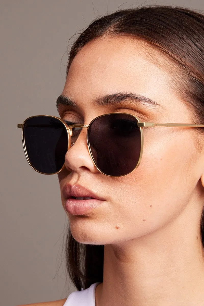 Grey Metal Frame Sunglasses sold by Ally Fashion