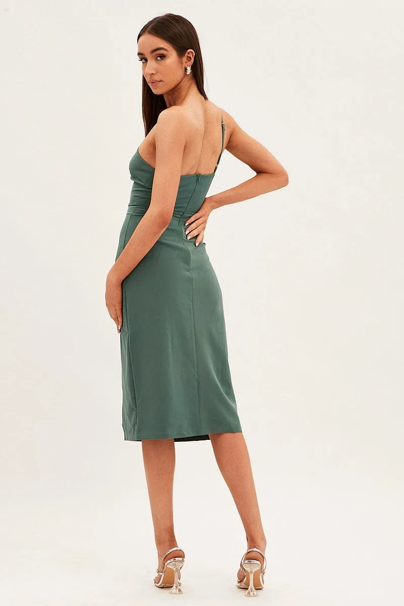 Green Midi Dress Bodycon sold by Ally Fashion product image thumbnail 5