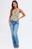 Camel Floral Corset Sleeveless Strapless Sweetheart Longline sold by Ally Fashion