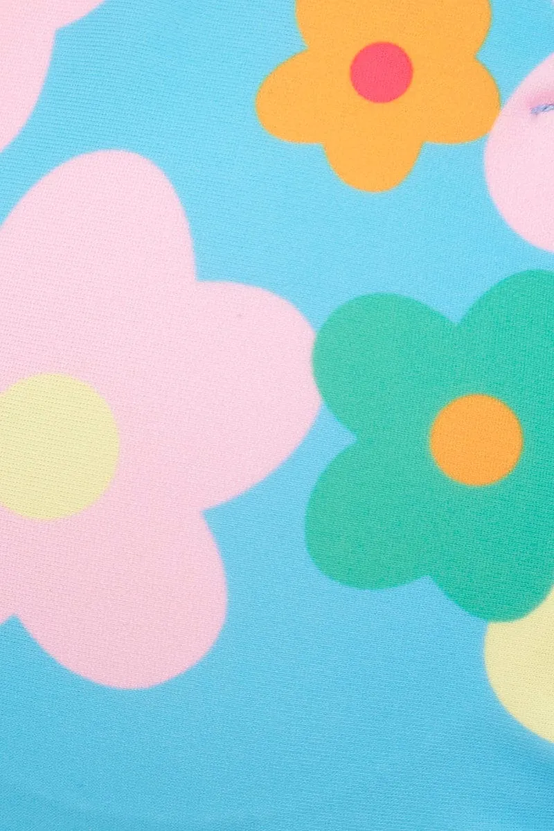 Blue Floral Two Piece Bikini sold by Ally Fashion product image thumbnail 5