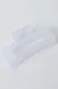Purple Large Rectangle Claw Clip Frosted sold by Ally Fashion