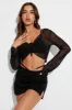 Black Mid Rise Mini Skirt sold by Ally Fashion