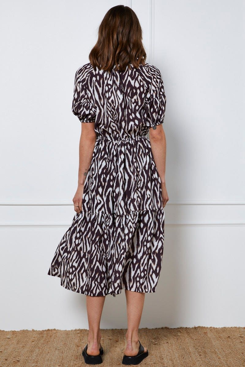 Print Maxi Dress Short Sleeve sold by Ally Fashion product image thumbnail 5