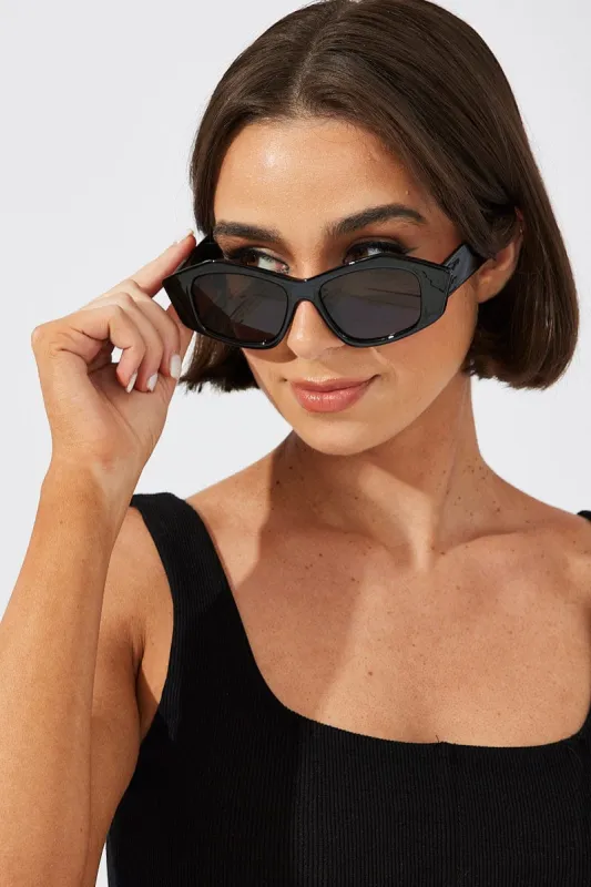 Black Animal Print Fashion Sunglasses sold by Ally Fashion