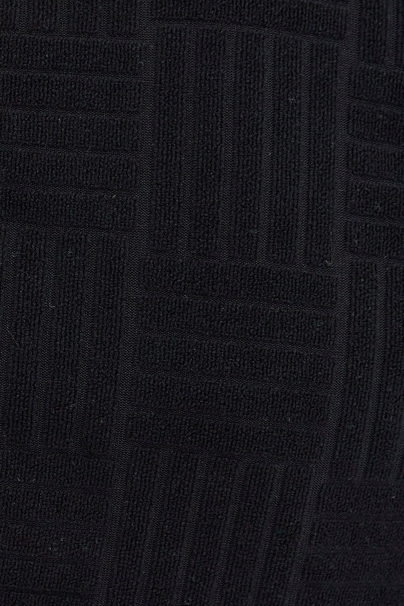 Black Textured Embossed Button Romper Playsuit sold by Ally Fashion product image thumbnail 6
