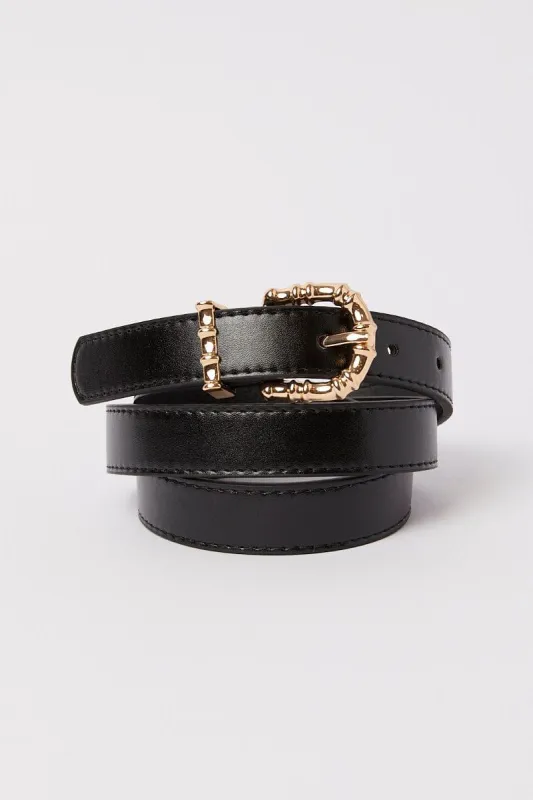Black Buckle Belt sold by Ally Fashion