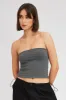 Grey Supersoft Bandeau Top sold by Ally Fashion
