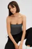 Grey Supersoft Bandeau Top sold by Ally Fashion