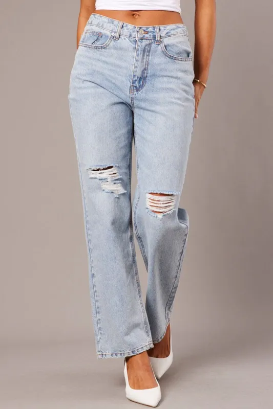 Denim Mom Jean Ripped sold by Ally Fashion