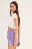 Purple Pleated Shorts sold by Ally Fashion