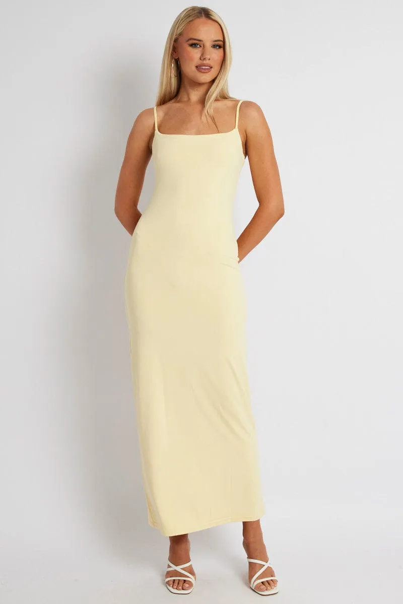 Yellow Supersoft Maxi Dress Sleeveless sold by Ally Fashion product image thumbnail 2