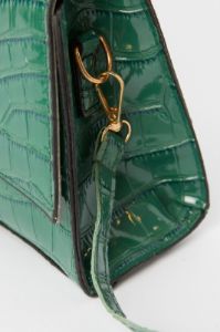 Green Croc Top Handle Crossbody Bag sold by Ally Fashion