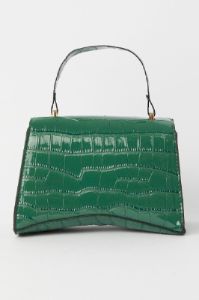 Green Croc Top Handle Crossbody Bag sold by Ally Fashion