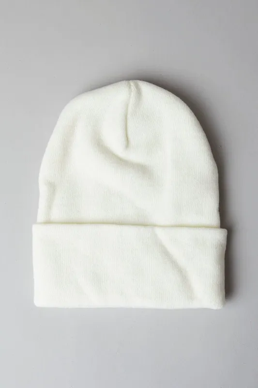White Beanie sold by Ally Fashion