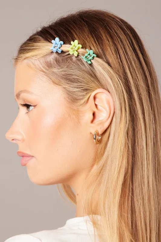 Multi 9 Pack Mini Flower Claw Clips sold by Ally Fashion