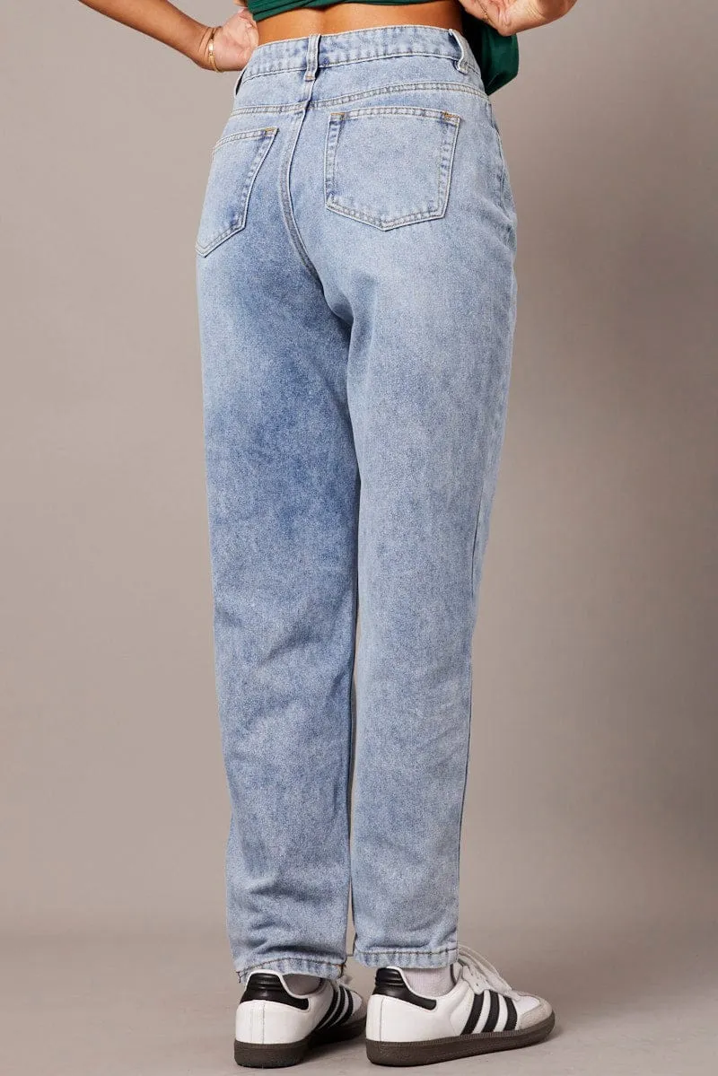 Denim Mom Jean High Rise sold by Ally Fashion product image thumbnail 5