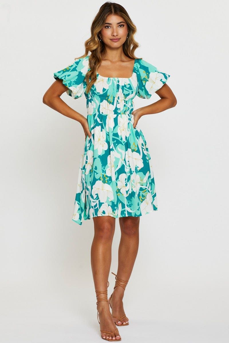 Print Mini Dress Short Sleeve sold by Ally Fashion product image thumbnail 2