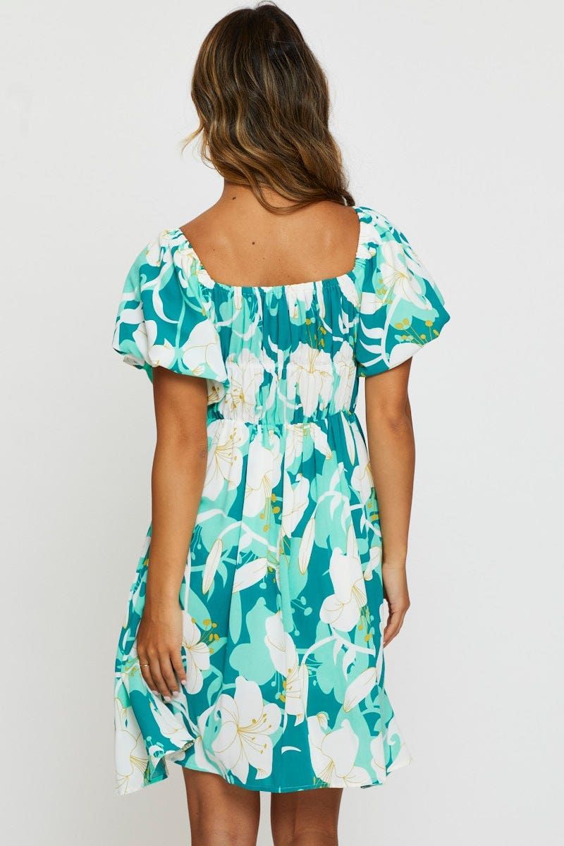 Print Mini Dress Short Sleeve sold by Ally Fashion product image thumbnail 5