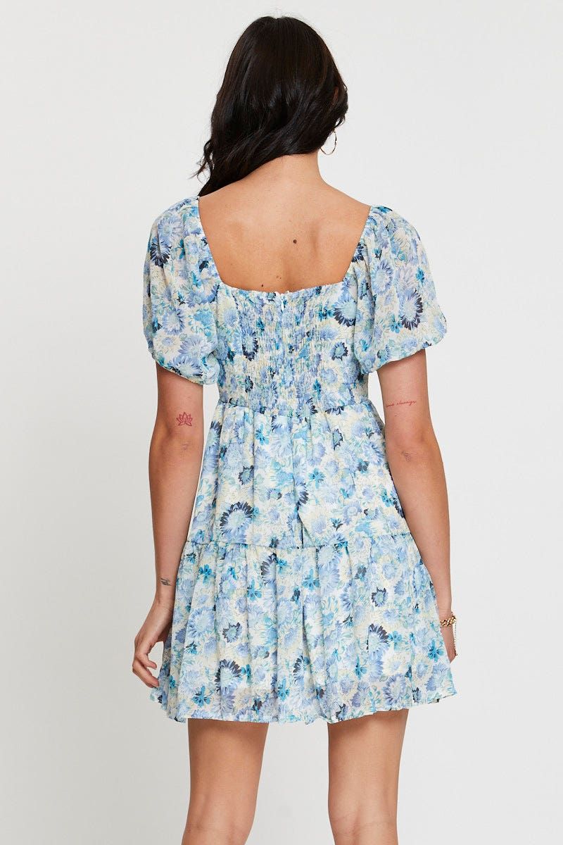 Print Mini Dress Short Sleeve sold by Ally Fashion product image thumbnail 5