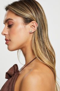 Gold Yin Yang Heart Earrings sold by Ally Fashion