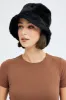 Black Faux Fur Bucket Hat sold by Ally Fashion
