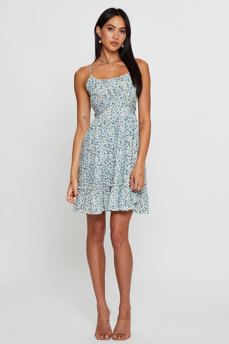 Print Mini Dress Sleeveless sold by Ally Fashion product image thumbnail 2
