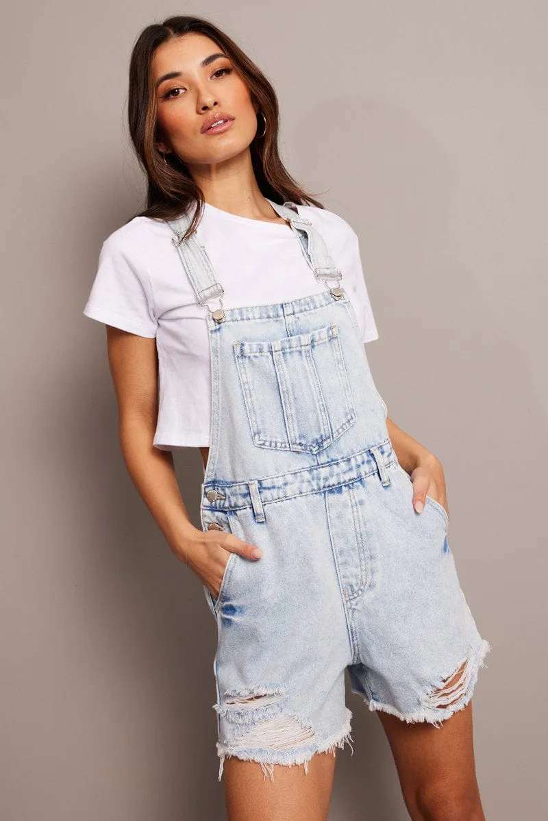 Denim Denim Overalls sold by Ally Fashion product image thumbnail 3