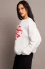 Grey Graphic Sweat Long Sleeve sold by Ally Fashion