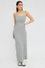 Grey Supersoft Maxi Dress Sleeveless sold by Ally Fashion