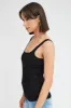 Black Tank Top Sleeveless Square Neck sold by Ally Fashion