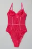 Pink Lace One Piece Bodysuit sold by Ally Fashion